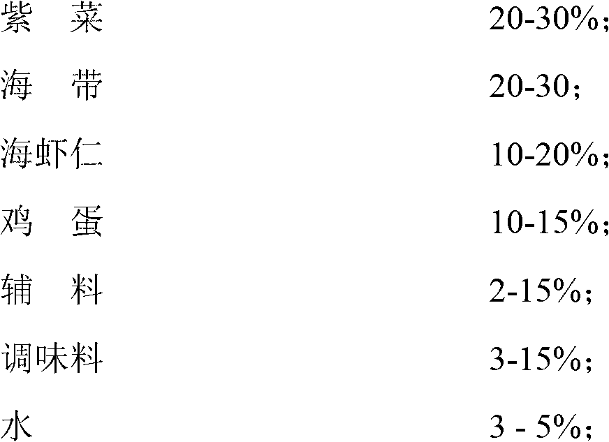 Umami enhanced-type instant seaweed soup and preparation method thereof