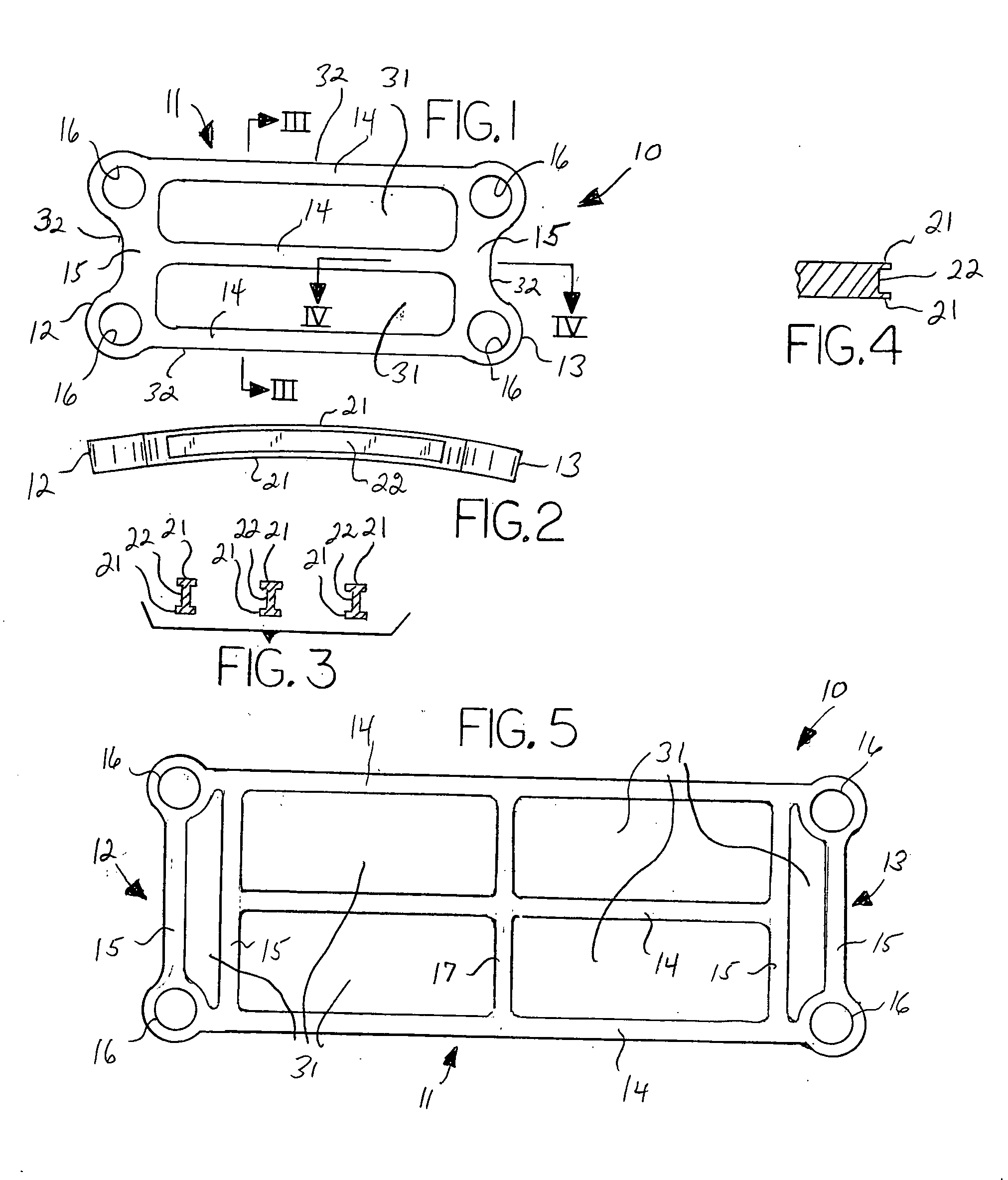 I-beam configuration bone plate