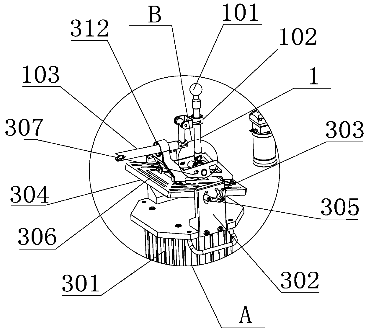 Robot gear shifting device