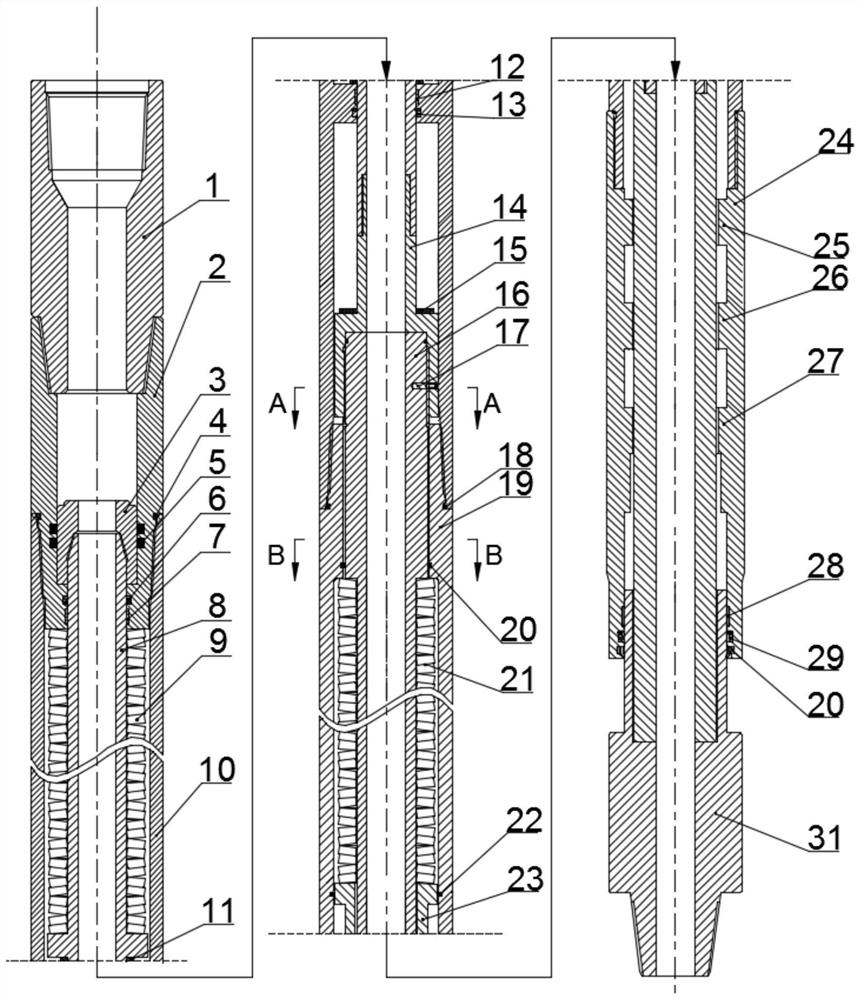 Control device for composite directional drilling and using method