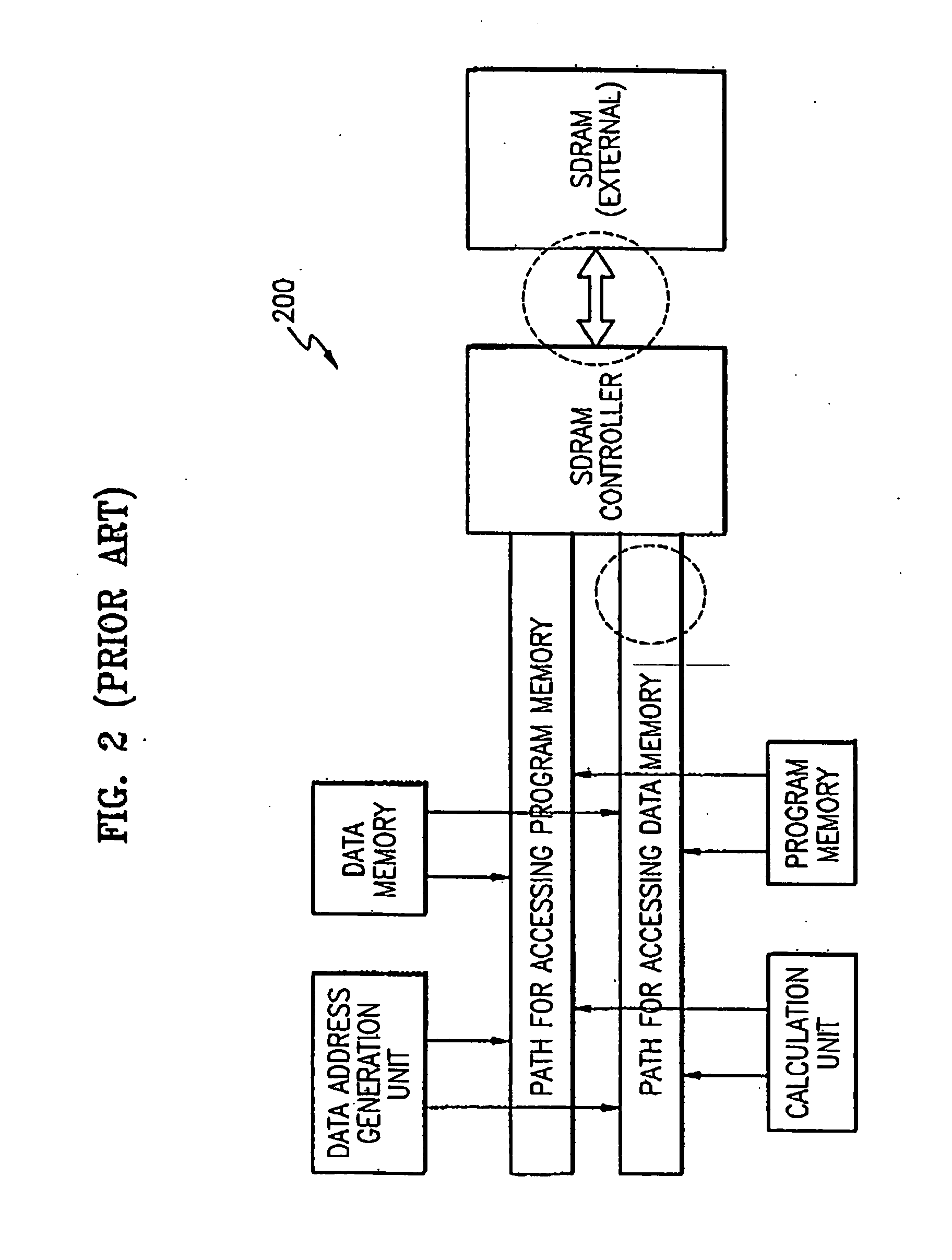 DSP (digital signal processing) architecture with a wide memory bandwidth and a memory mapping method thereof