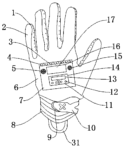 Smart heating glove