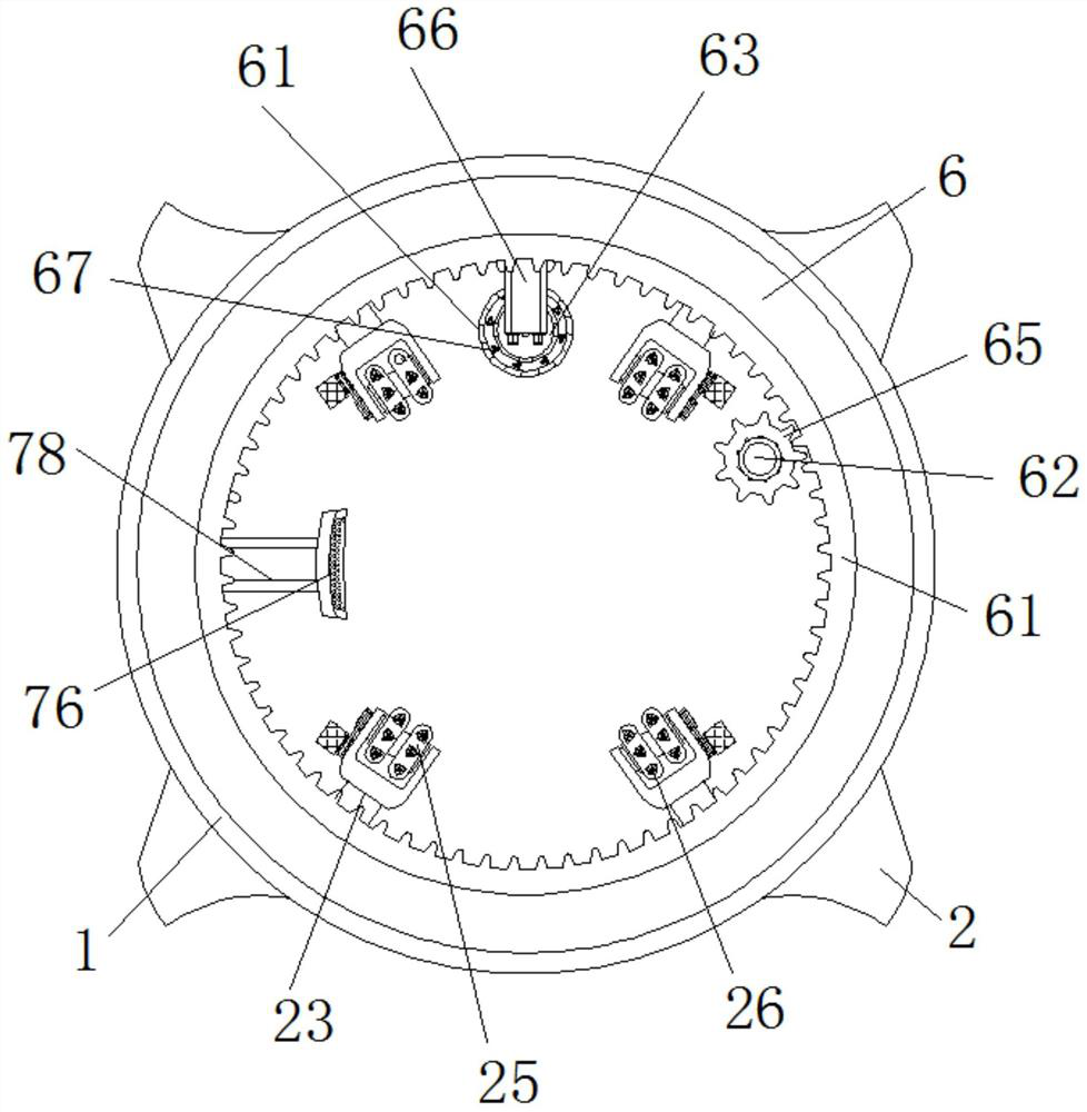 Intelligent switching turnover type water conservancy project pipeline rust removal device