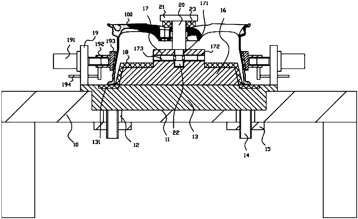 Fixing mechanism for automobile hub