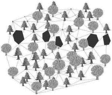 Forest subcompartment accurate measurement management work method based on cloud computation of Internet+forest measurement panel instrument terminal