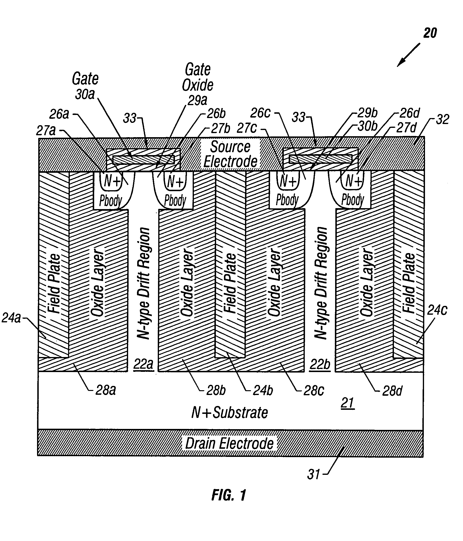 High-voltage lateral transistor with a multi-layered extended drain structure