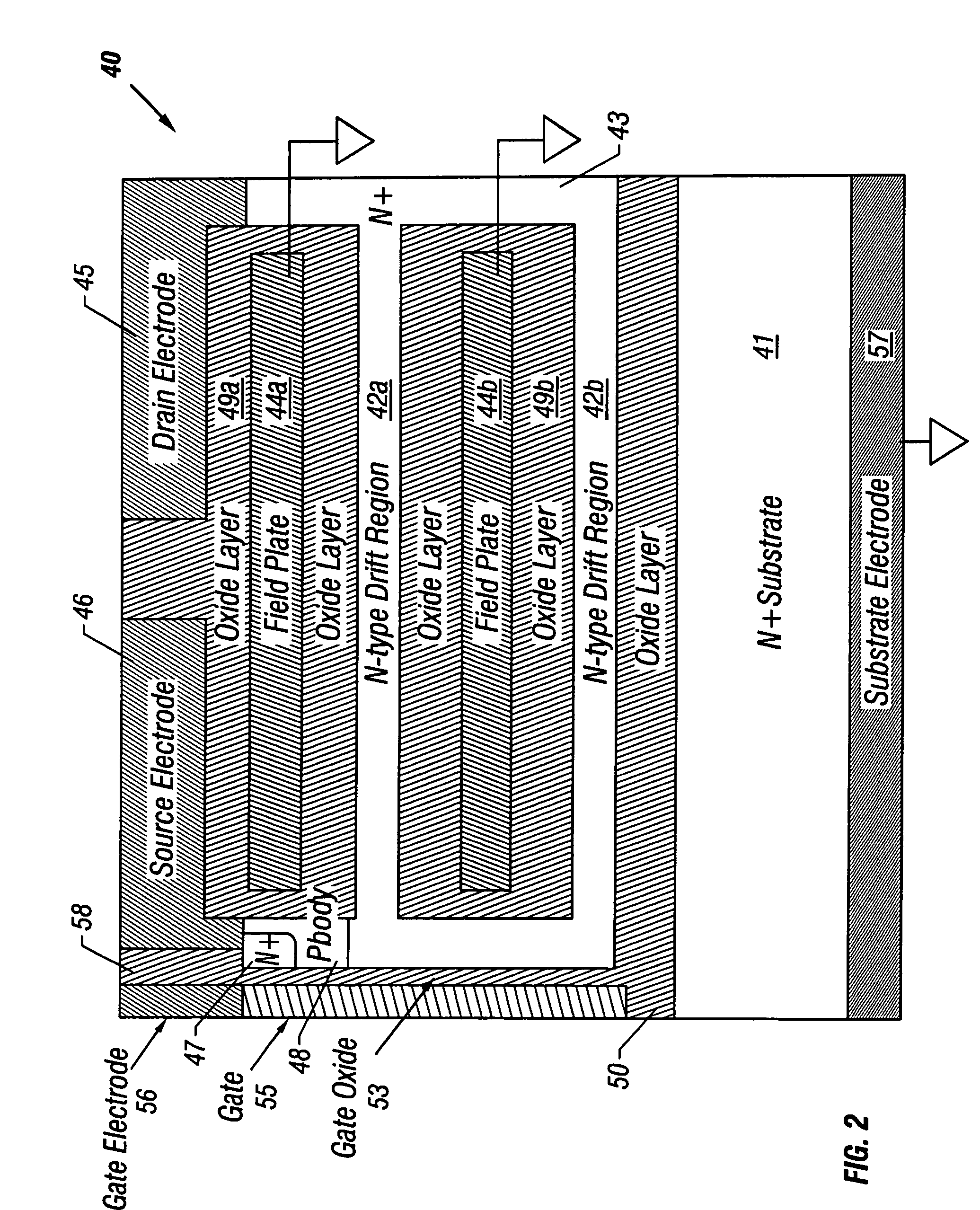 High-voltage lateral transistor with a multi-layered extended drain structure