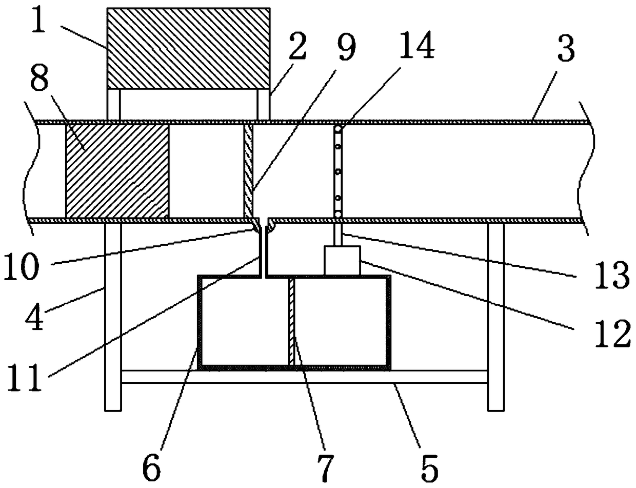 Bidirectional ventilation dust removal device for tunnel mining