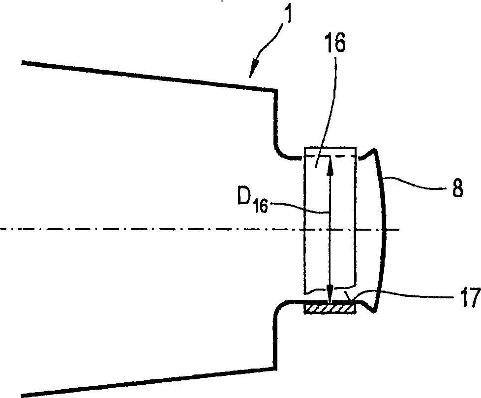 Fixing clip for fixing gas adsorbent in container and container for vacuum system