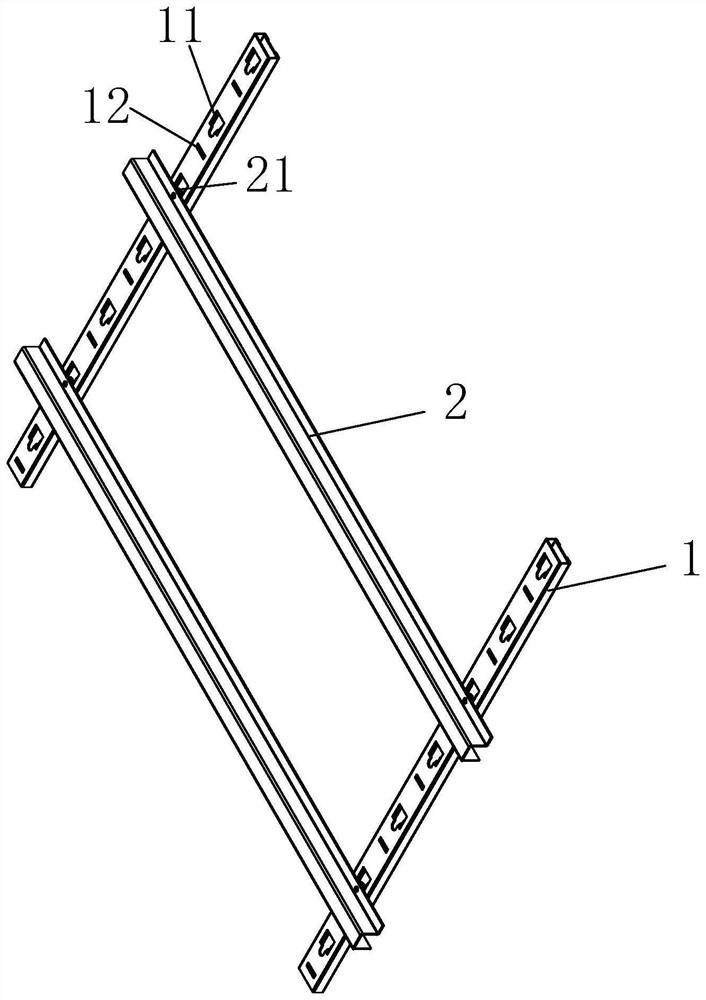 Grid disc supporting assembly and environmental test box