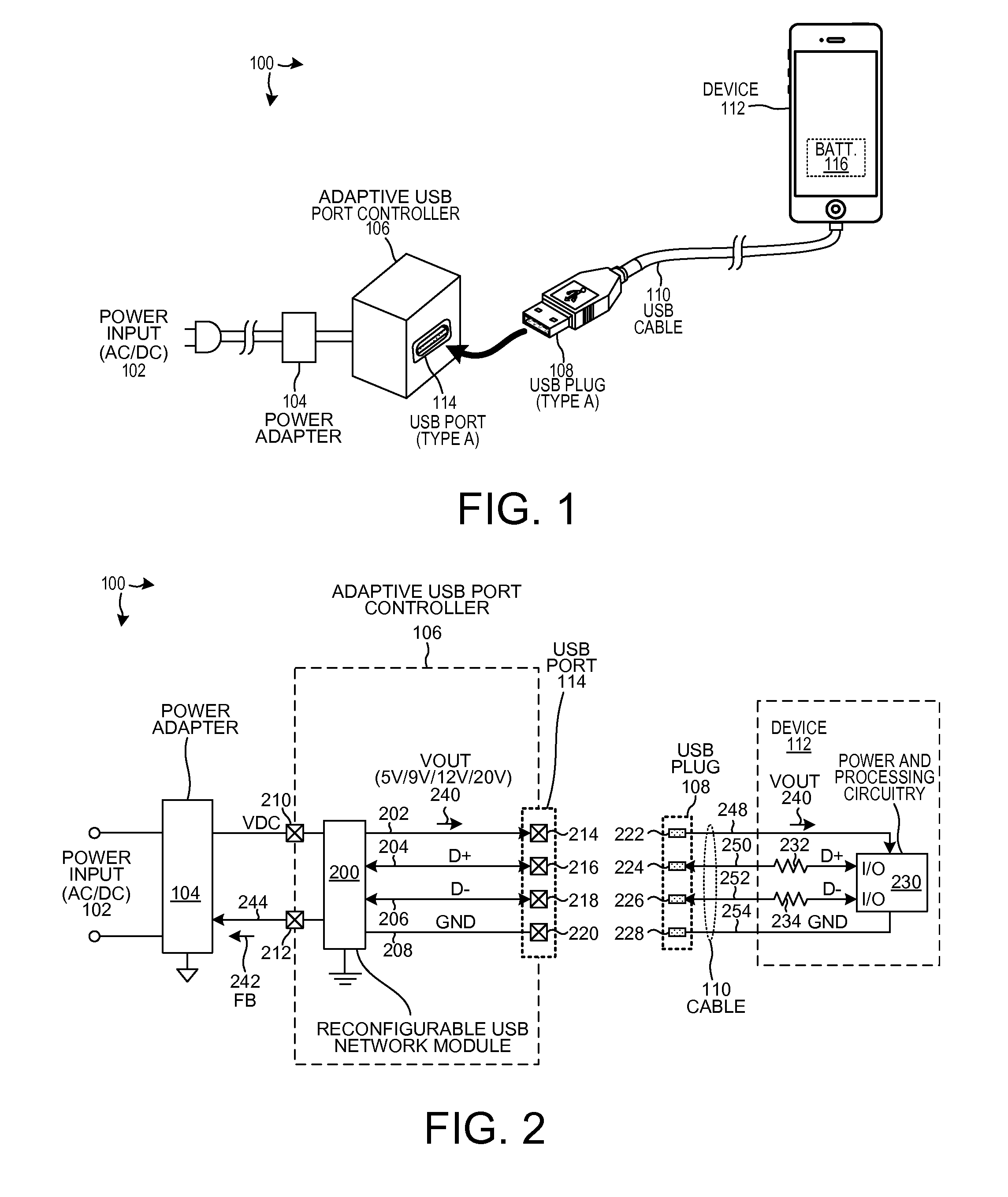 Adaptive USB Port Controller