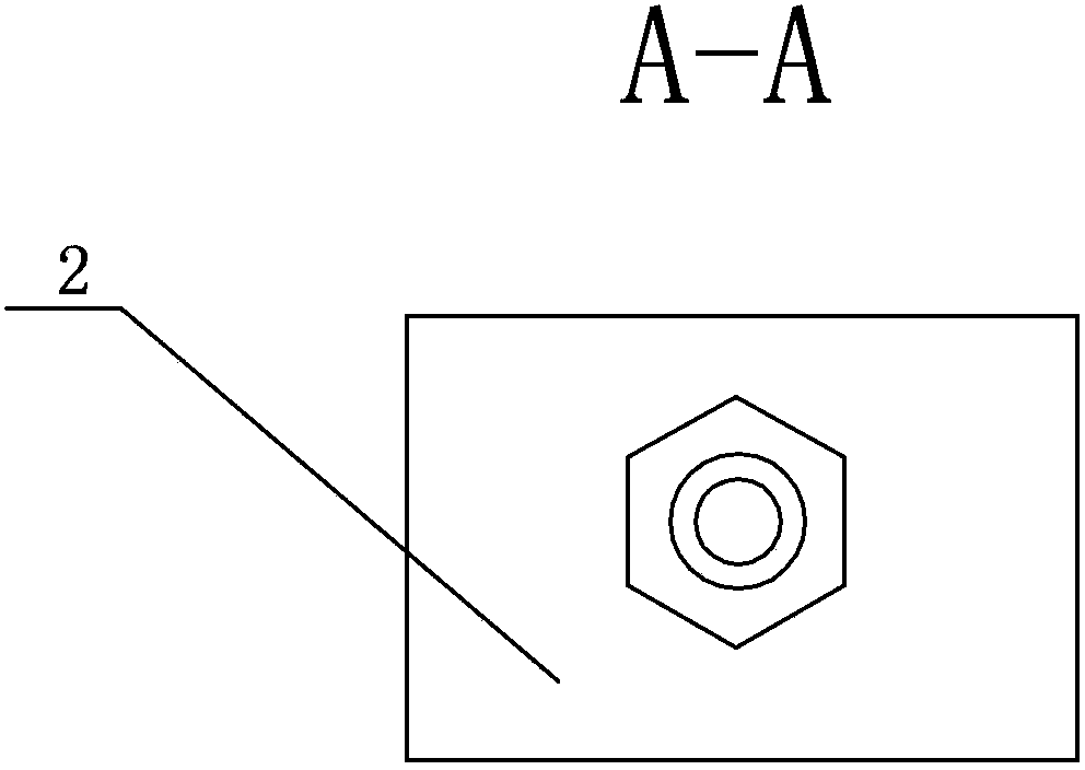 Mounting device for push head for maintenance of large and medium-size water-turbine generator set