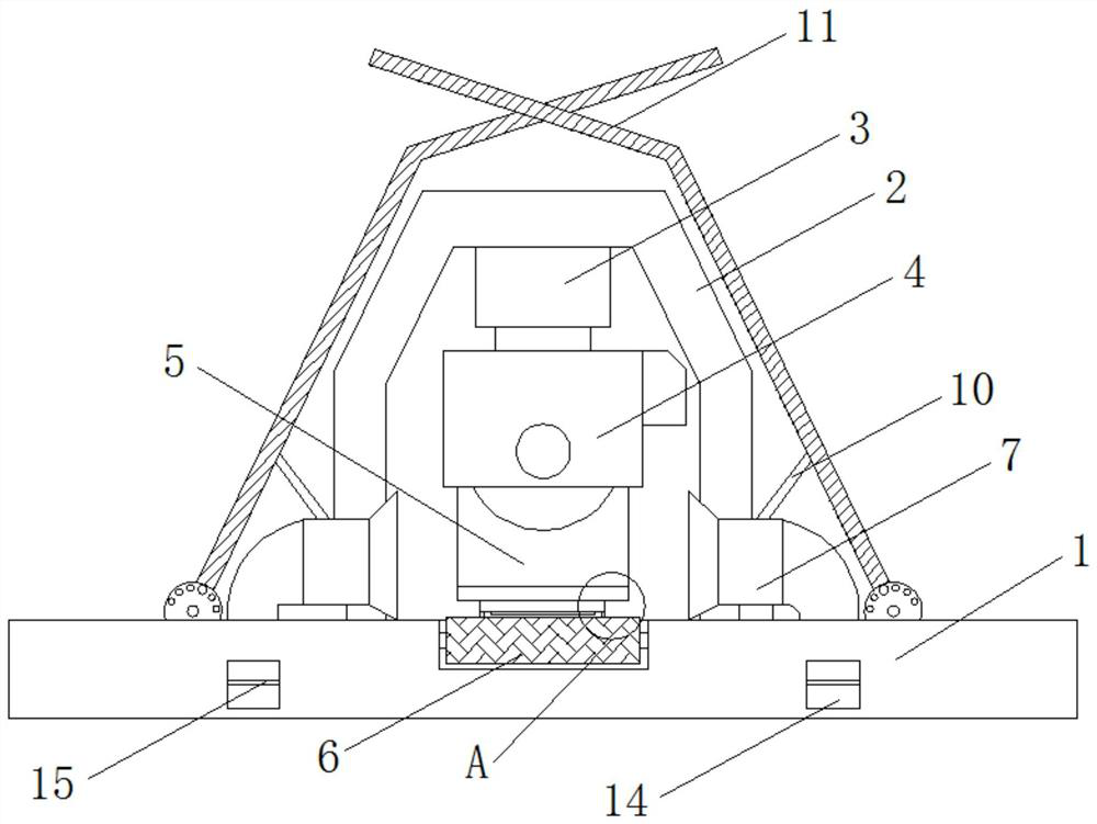 Channel steel cutting device with scrap removing function