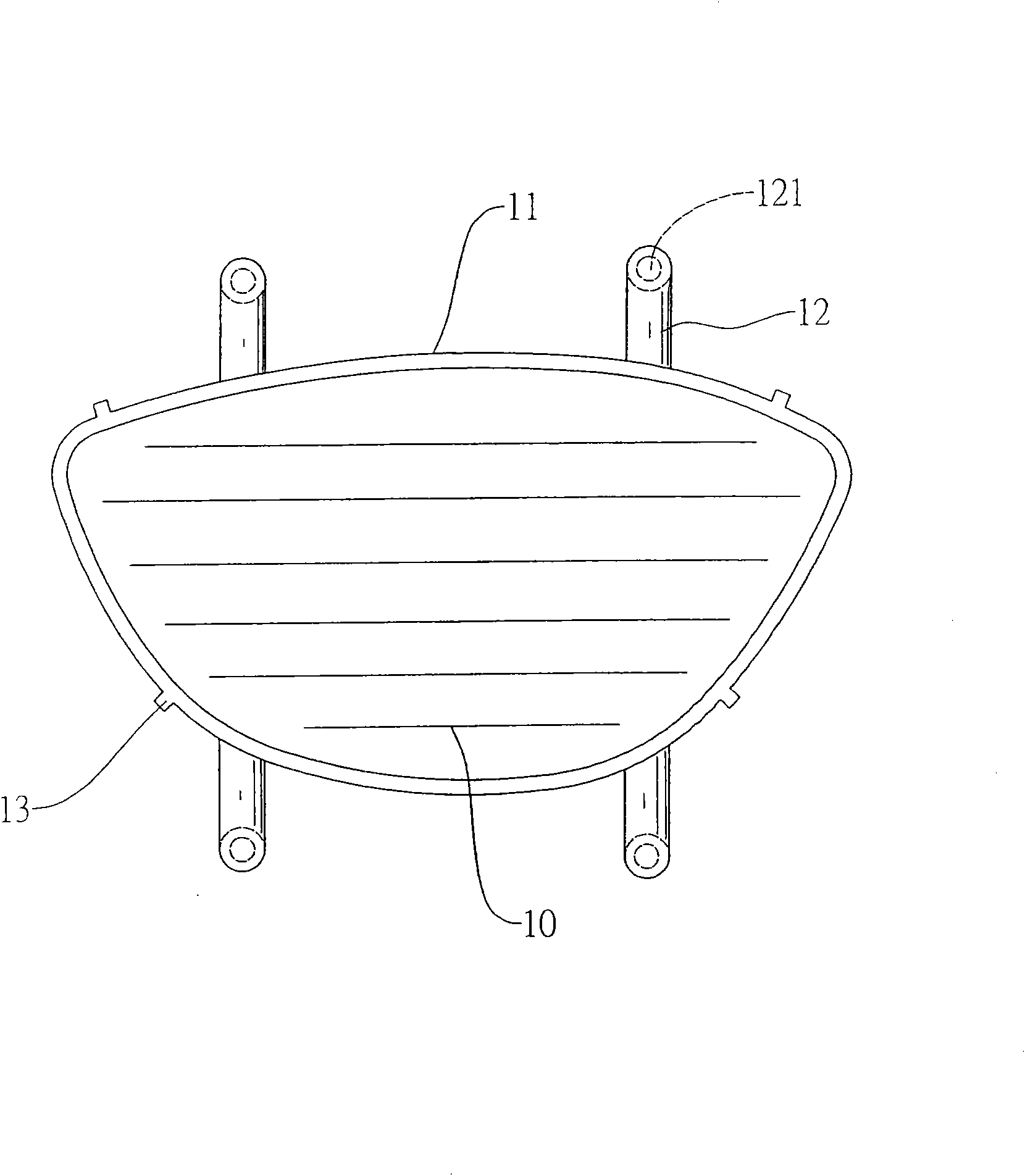 Structure formed by combining golf batting panel and head body and manufacturing method thereof