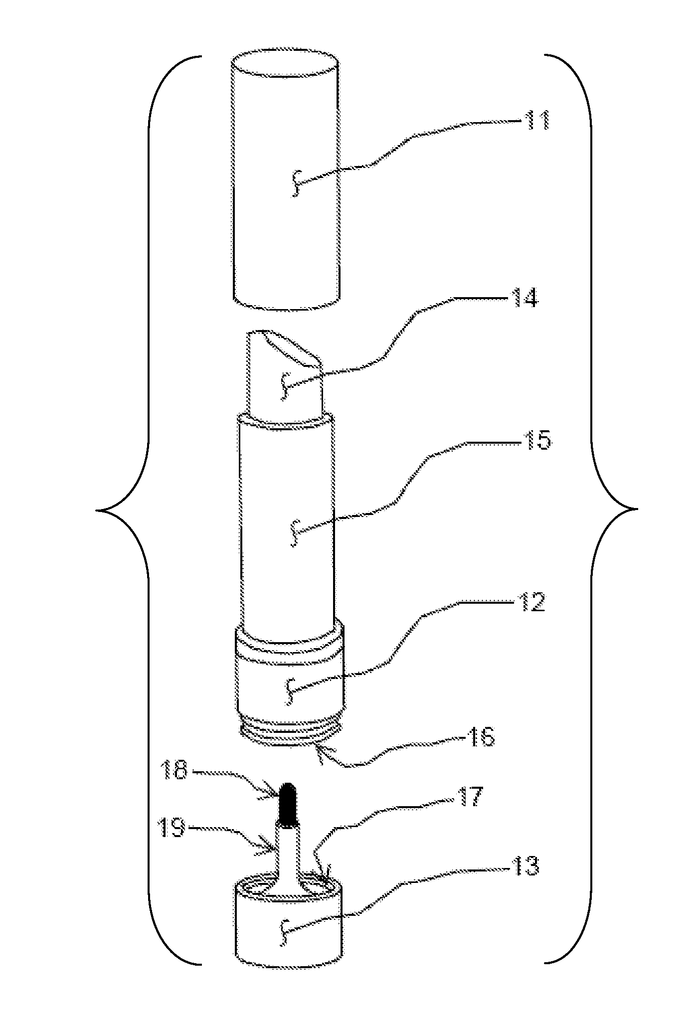 Lipstick Container with Detachable Applicator