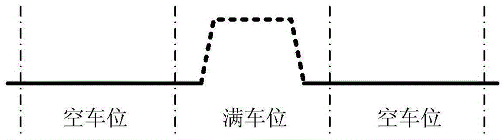 A parking space identification method and device using a laser light knife as an auxiliary light source