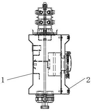 Novel jack box locking device and assembling method thereof