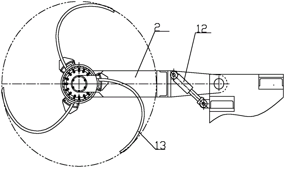 Rolling harrow-based, material-turnover, material-charging and high-efficiency loader and loading method therefor