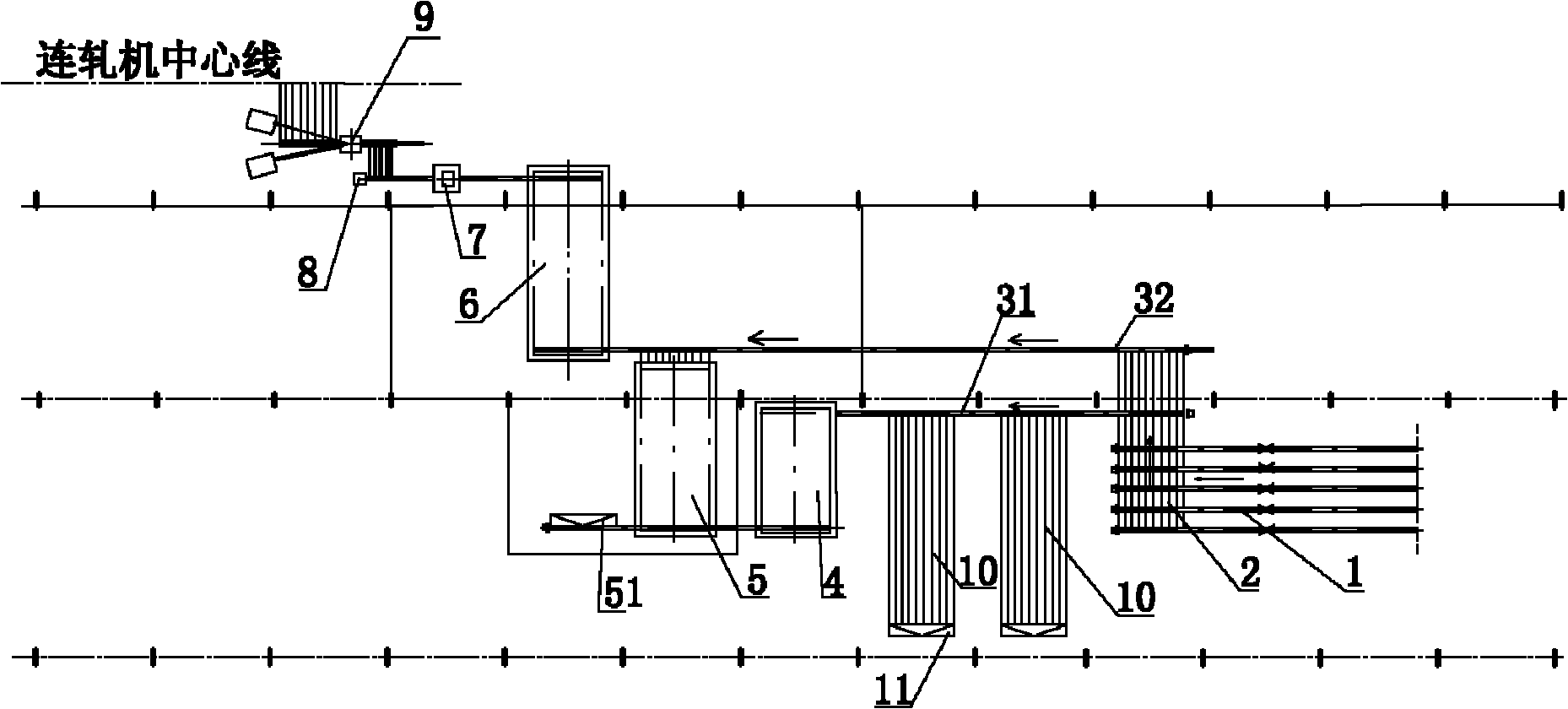 Hot charging method and system for continuous casting round billet of hot rolled steel pipe