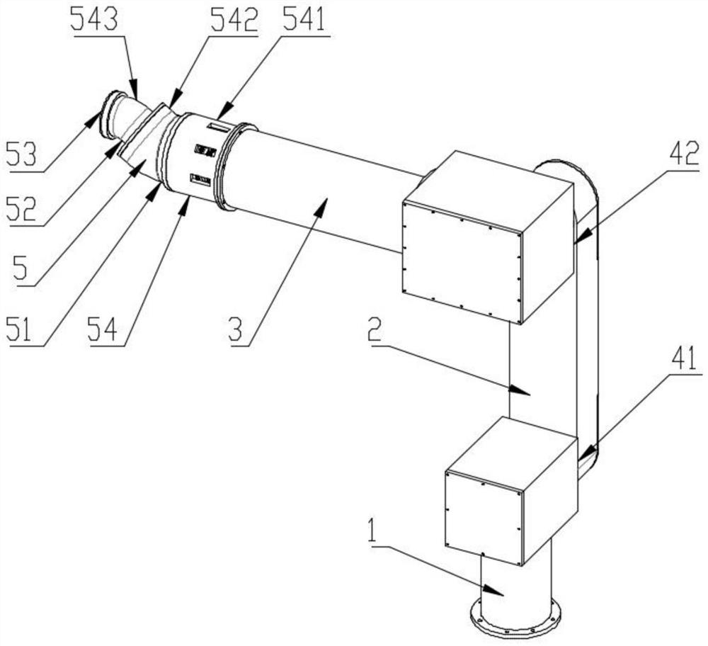 Wrist structure of spraying robot