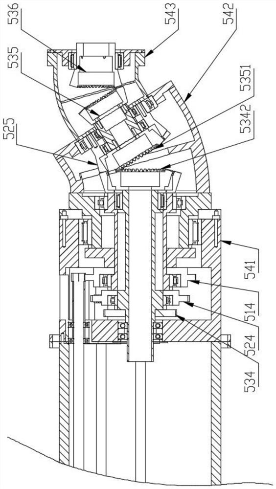 Wrist structure of spraying robot