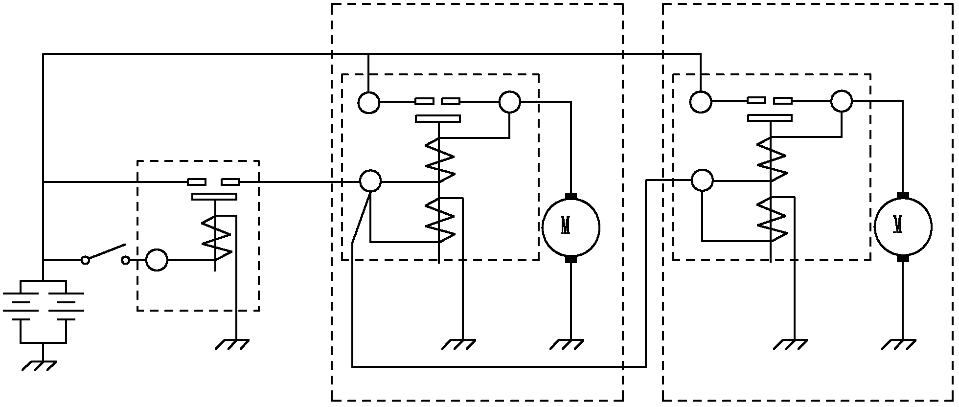 Parallel connection starting device for starting internal combustion engine