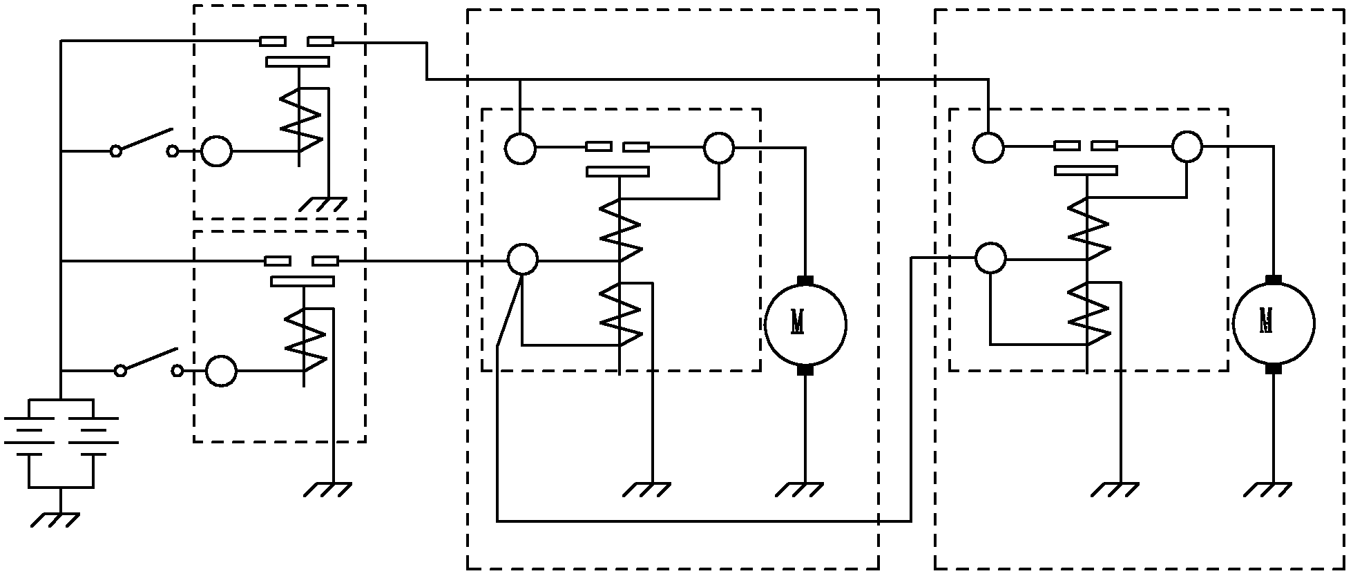 Parallel connection starting device for starting internal combustion engine