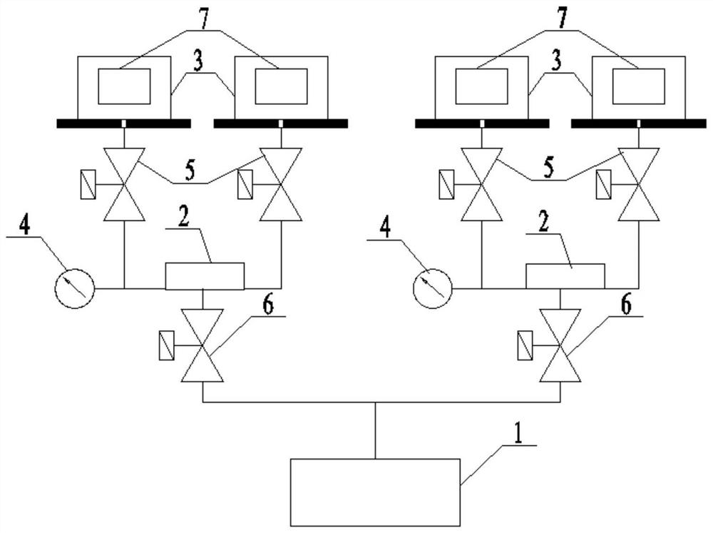 A leak detection device and leak detection method for large leak measurement