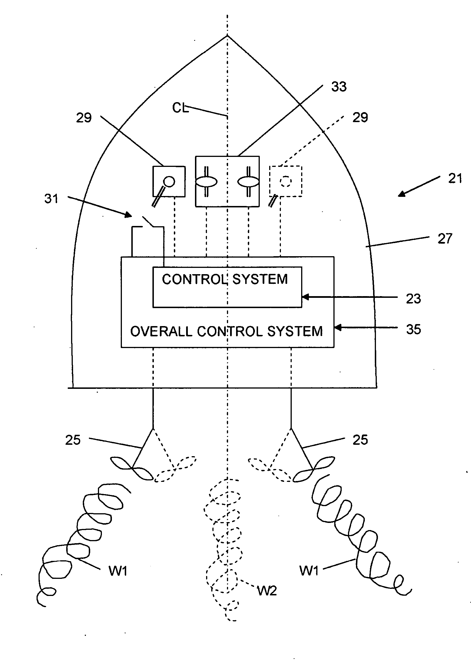 Watercraft with control system for controlling wake and method for controlling wake