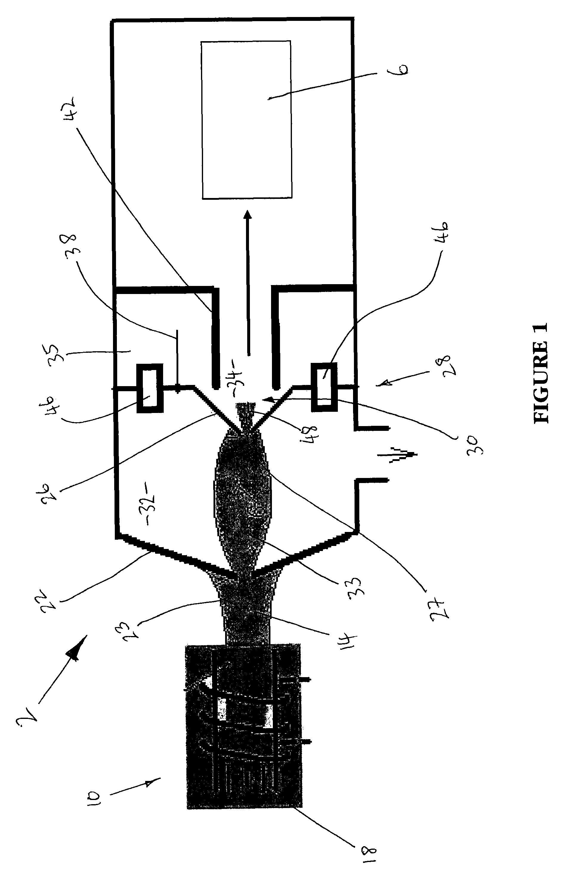 Electrically connected sample interface for mass spectrometer