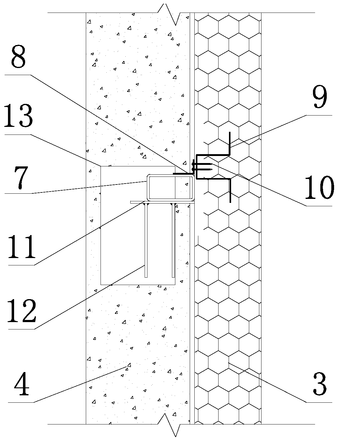 Ski resort insulation structure with cavity structure and construction method thereof