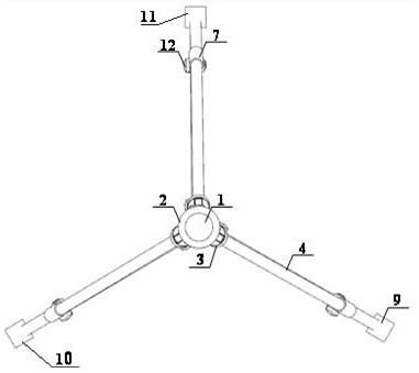 Device and working method for measuring seabed sand wave migration based on triangular pressure sensor