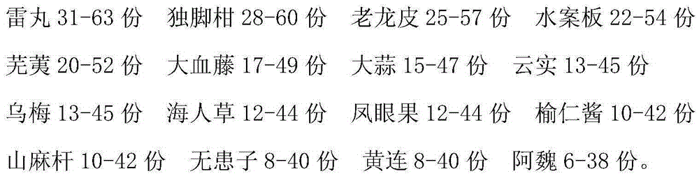 Medicine for treating ascariasis and preparation method of medicine