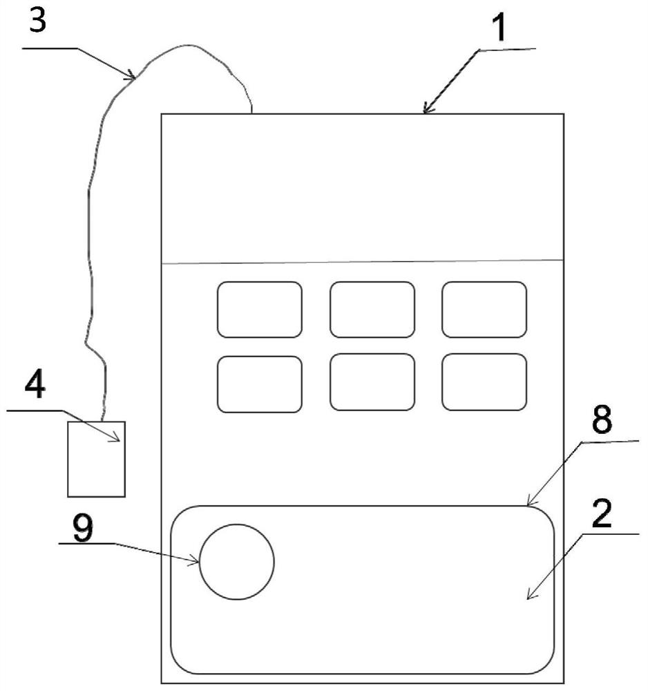 Integrated ultrasonic thickness gauge for taking coupling agent in pressing mode