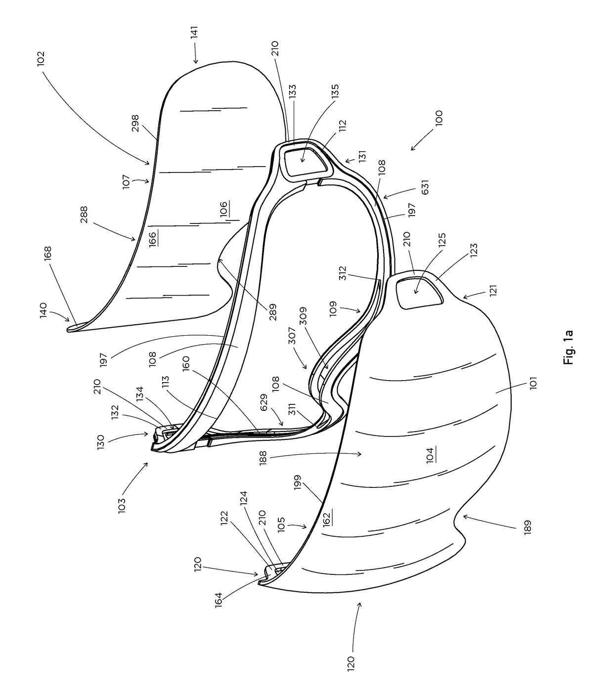 Multi-pane, multi-geometry goggle eye-shield