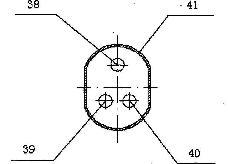 Electromagnetic direct-drive high-speed three-wire magnetic-field compound flux copper-gasket submerged arc welding device and method thereof