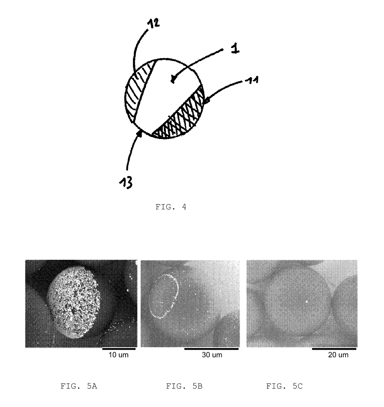 Dissymetric particles (janus particles) and their method of synthesis by bipolar electrochemistry