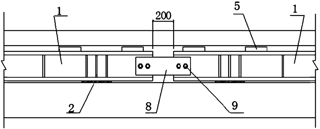 Line temporary overhead device and method for ballastless track disease treatment