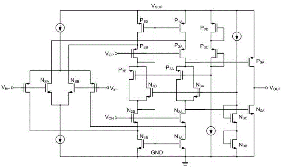 Low-voltage high-common-mode-rejection amplifier