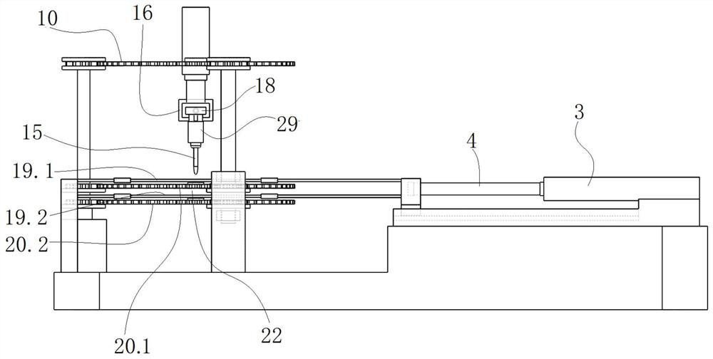 Double-layer overlapping pcb opening process equipment and process method