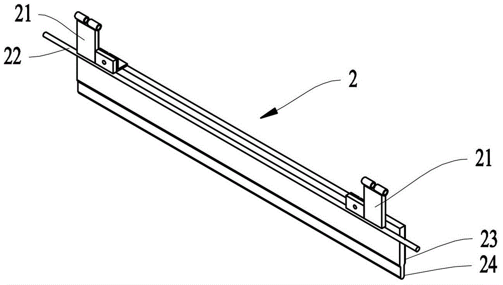 Scraper device of treadmill flat screen printing machine