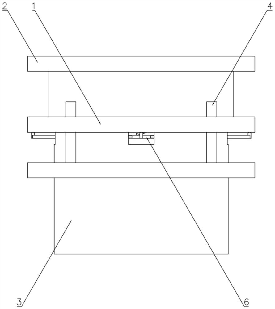 A rotary drilling rig power head buffer device