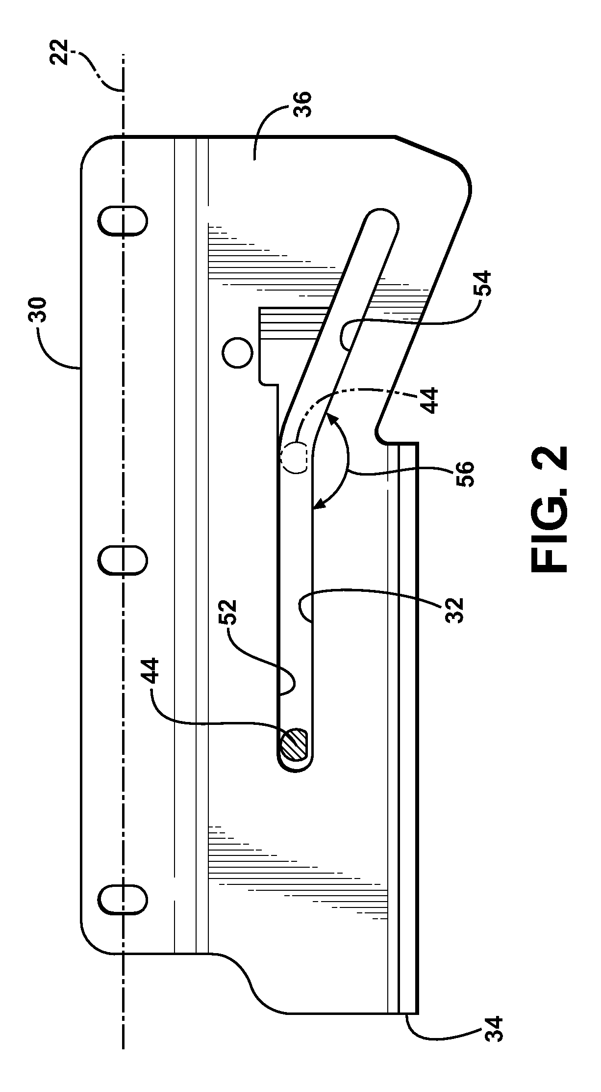 Telescopically adjustable steering column assembly including an adjustment stop having minimal effect on impact loads