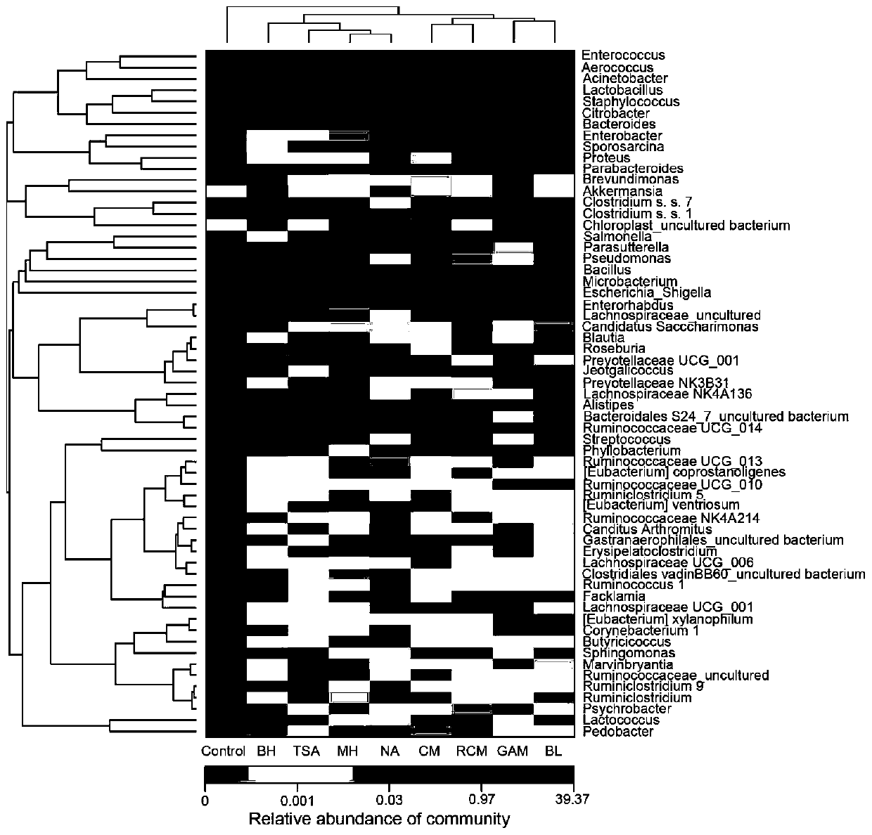 Method for directionally and selectively separating intestinal bacteria