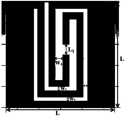 Unit artificial surface plasma excimer transmission line based on spiral structure