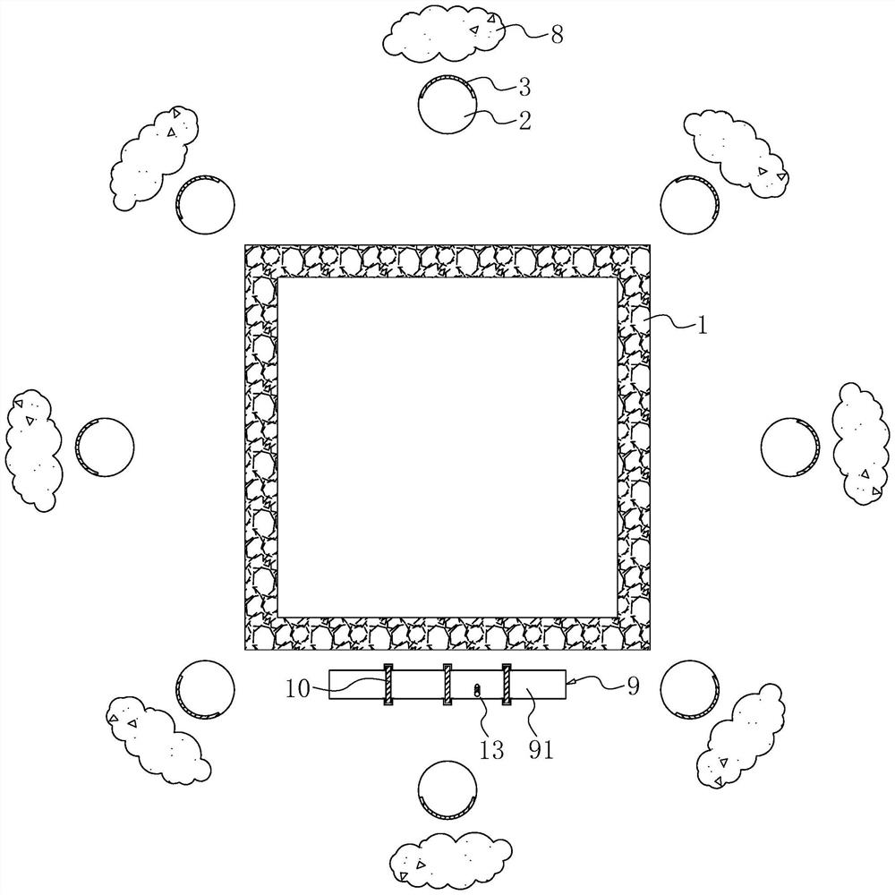 Method for detecting position of leakage point of underground concrete continuous wall