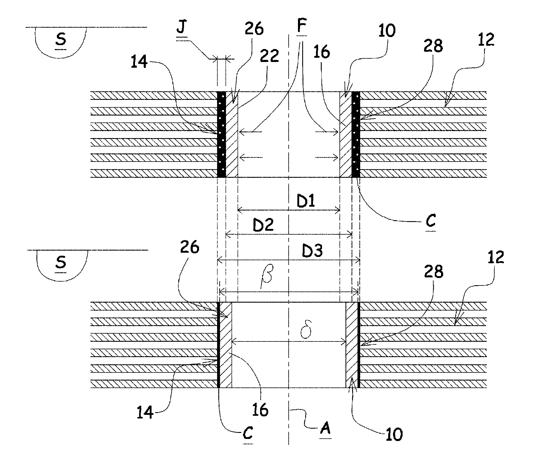 Process for mounting a metal part in a composite material part