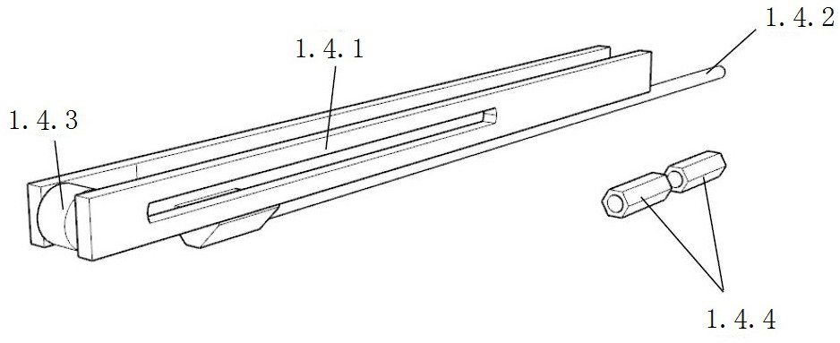 Fatigue test device and method for external prestressing reinforced concrete beam