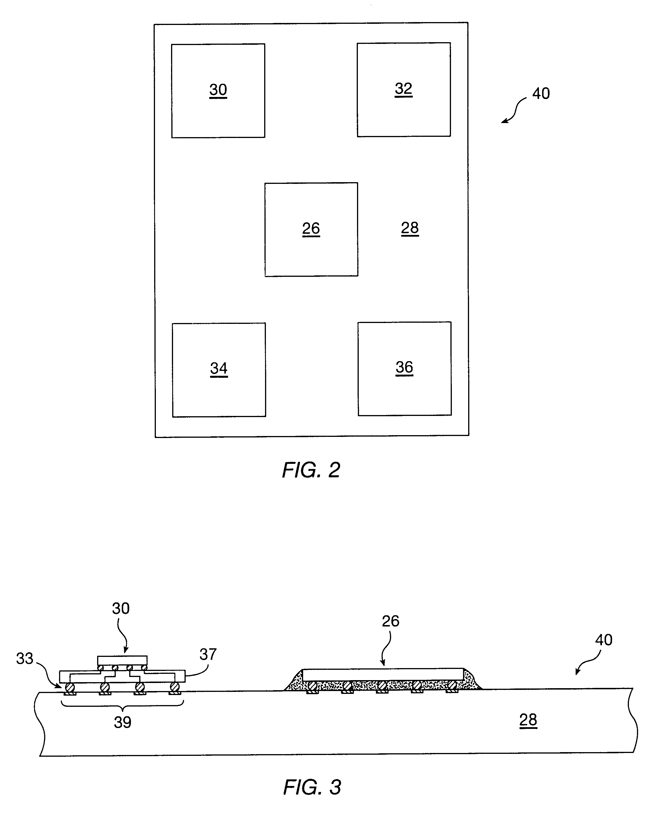 Flip chip and packaged memory module