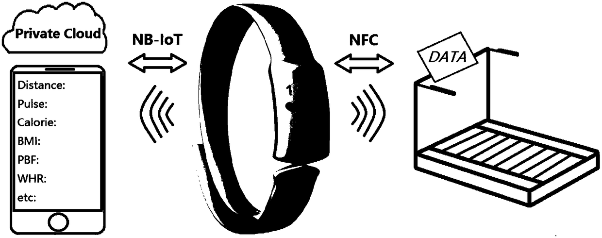 Intelligent data interaction body building hand ring